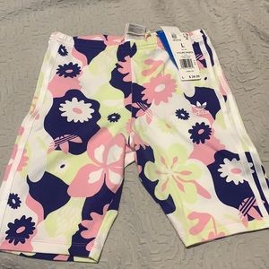 Adidas floral print shorts leggings